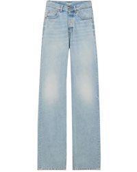Saint Laurent - V-Waist Long Baggy Jeans - Lyst
