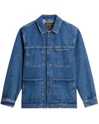 Woolrich - Veste En Jean À Poches Plaquées - Lyst