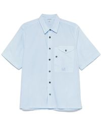 C.P. Company - Kurzärmeliges Popeline-Hemd - Lyst