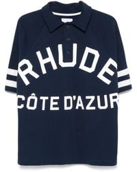 Rhude - Cote Dazur Pique Raglan Polo - Lyst