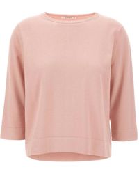 Kangra - Ribbed-Trim Crew-Neck Sweater - Lyst