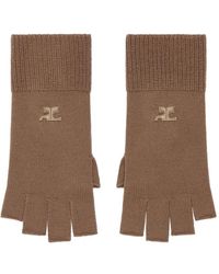 Courreges - Ribbed Fingerless Gloves - Lyst