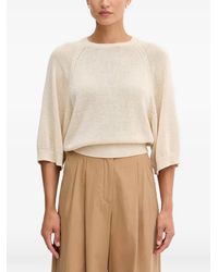 Benetton - Raglan-Sleeve Ribbed-Trim Sweater - Lyst