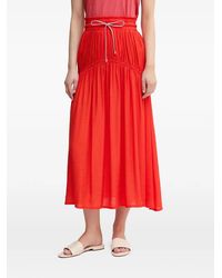 La Petite Francaise - Josette Drawstring Gathered Maxi Skirt - Lyst