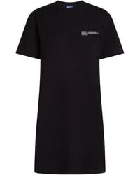 Karl Lagerfeld - Logo-Print T-Shirt Dress - Lyst