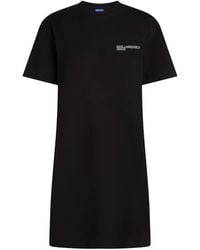 KARL LAGERFELD - Logo-Print T-Shirt Dress - Lyst