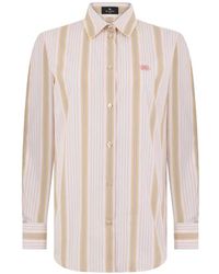 Etro - Striped-Pattern Buttoned Shirt - Lyst