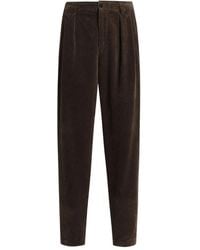 Dolce & Gabbana - Pleated Corduroy Regular Trousers - Lyst