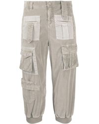 Blumarine - Cropped Cargo Trousers - Lyst