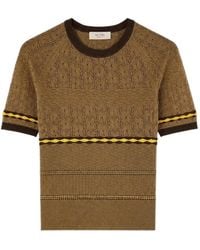 RETORI - Mix-Stitch Knit T-Shirt - Lyst