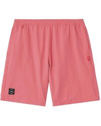 Izzue - Logo-Patch Elasticated-Waist Shorts - Lyst