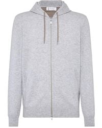 Brunello Cucinelli - Cashmere Hoodie - Lyst