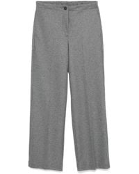 Seventy - Knitted Brushed Wool Straight Trousers - Lyst