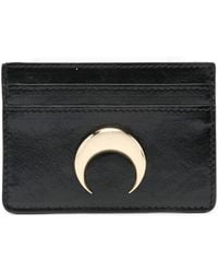 Marine Serre - Smooth Leather Moon Charm Cardholder - Lyst