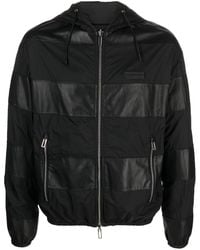 Emporio Armani - Leather Blouson Jacket - Lyst