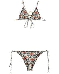 Anjuna - Floral-Print Ring-Detail Bikini - Lyst