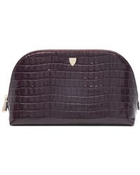 Aspinal of London - Kosmetiktasche Mit Kroko-Effekt - Lyst