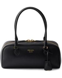 Prada - Sac À Main Médium En Cuir - Lyst