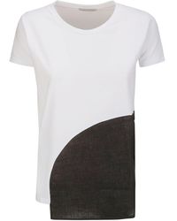 Stefano Mortari - Panelled Cotton T-shirt - Lyst