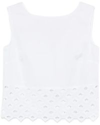 Max Mara - Bchmaggio Broderie-Anglaise-Detail Top - Lyst