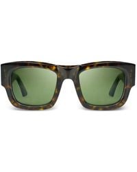Bugatti - Tortoiseshell-Effect Rectangle-Frame Sunglasses - Lyst