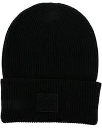 Dolce & Gabbana - Ribbed Wool Beanie Hat - Lyst