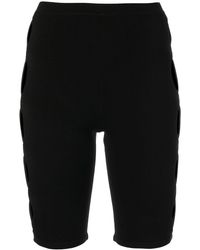 Dion Lee - Gerippte Shorts mit Cut-Outs - Lyst