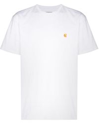 Carhartt - Chase Logo-embroidered Cotton T-shirt - Lyst