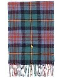 Polo Ralph Lauren - Checked Fringe Scarf - Lyst