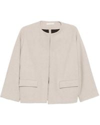 Liviana Conti - Herringbone-Pattern Flap-Pocket Jacket - Lyst