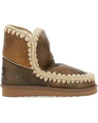 Mou - Stiefel Mit Logo-Patch - Lyst