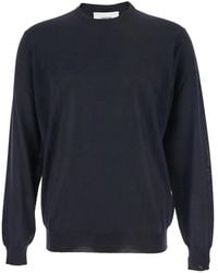 Lardini - Crewneck Ribbed-Hem Sweater - Lyst