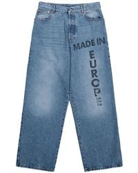 Vetements - Vaqueros Con Texto Estampado - Lyst