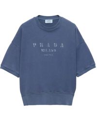 Prada - ロゴプリント オーバーサイズ Tシャツ - Lyst