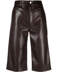 Nanushka - Faux-leather Shorts - Lyst