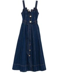 Aje. - Giana Midi-Jurk Met Knopen - Lyst