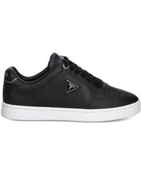 Guess - Baskets En Cuir À Logo - Lyst