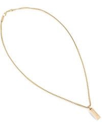 Guess - Geometric-Pendant Curb-Chain Necklace - Lyst
