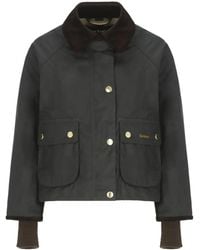 Barbour - Corduroy-Collar Flap-Pocket Jacket - Lyst