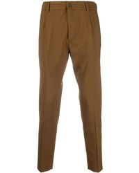 Dell'Oglio - Pantaloni Crop A Vita Alta - Lyst