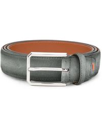 Santoni - Suede Buckle-Fastening Belt - Lyst