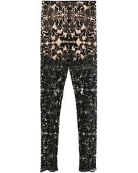 Gemy Maalouf - Floral Lace Trousers - Lyst
