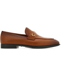 Ferragamo - Almond-Toe Loafers - Lyst