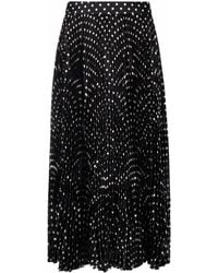 Balenciaga - Pleated Midi Skirt - Lyst