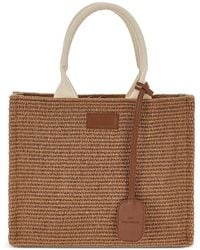 Paul & Shark - Woven-Raffia Tote Bag - Lyst