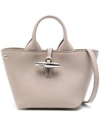 Longchamp - Le Roseau Xs Leather Tote Bag - Lyst