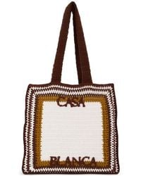 CASABLANCA - Sac Cabas En Crochet De Coton - Lyst