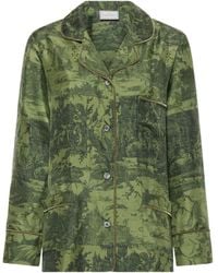 Pierre Louis Mascia - Landscape-Print Silk Shirt - Lyst