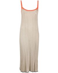 DIESEL - Ribbed-Knit Midi Dress - Lyst