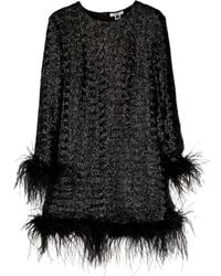 Gilda & Pearl - Seraphina Feather-Trim Sequined Dress - Lyst